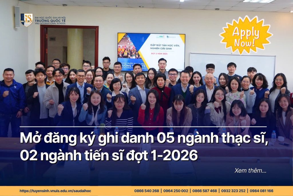 Tuyển sinh Sau đại học VNU-IS