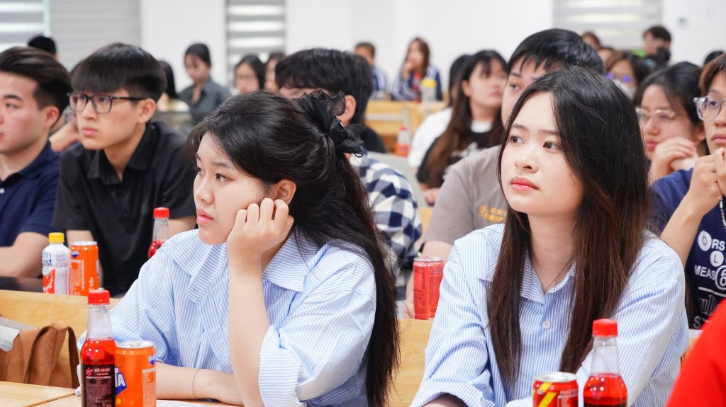 Students attending the session