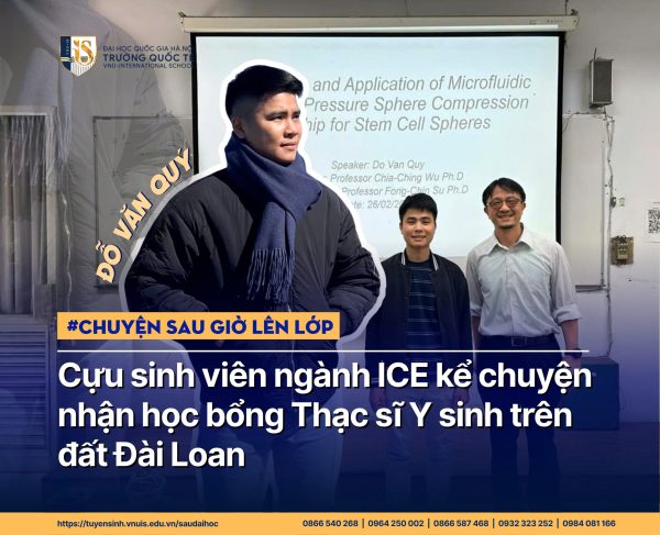 Bén duyên với ngành y sinh: Đỗ Văn Quý và hành trình đến Đài Loan từ một sinh viên ngành kỹ thuật