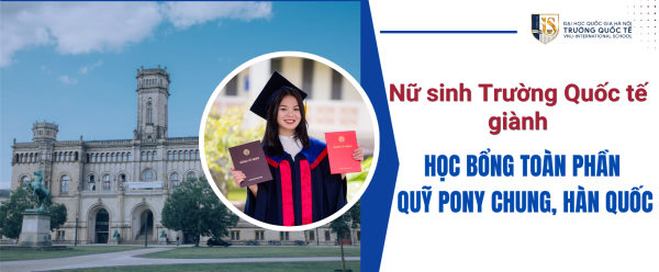 Nữ sinh Trường Quốc tế giành học bổng toàn phần Quỹ Pony Chung, Hàn Quốc