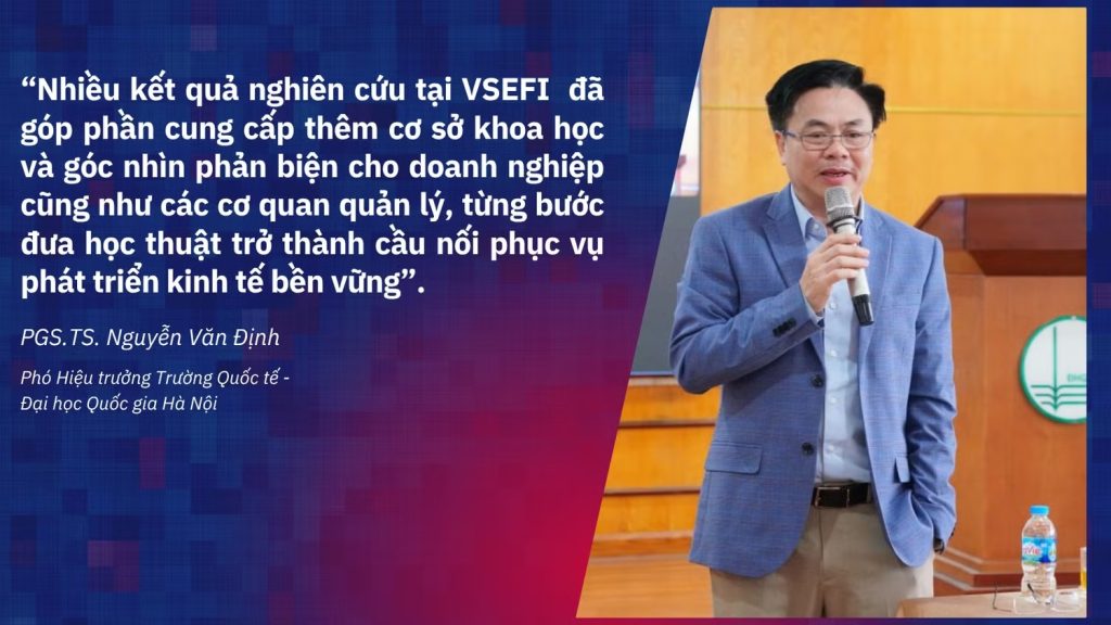 Phó Giáo sư, Tiến sĩ Nguyễn Văn Định chia sẻ về thành quả của hội thảo VSEFI