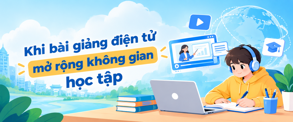 Khi bài giảng điện tử mở rộng không gian học tập