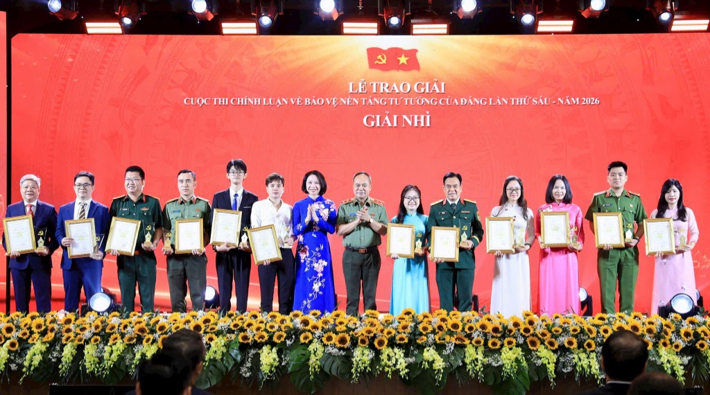 Lễ trao giải Cuộc thi chính luận về bảo vệ nền tảng tư tưởng của Đảng lần thứ sáu - năm 2026 trên địa bàn TP Hà Nội
