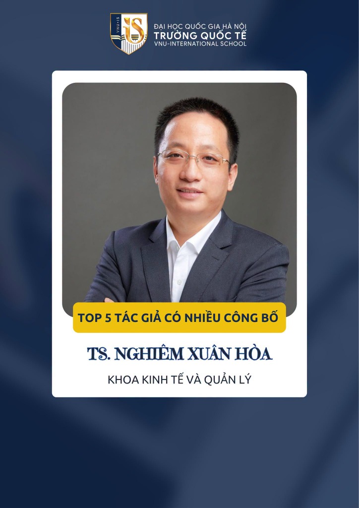 Top 5 tác giả có nhiều công bố - TS. Nghiêm Xuân Hòa